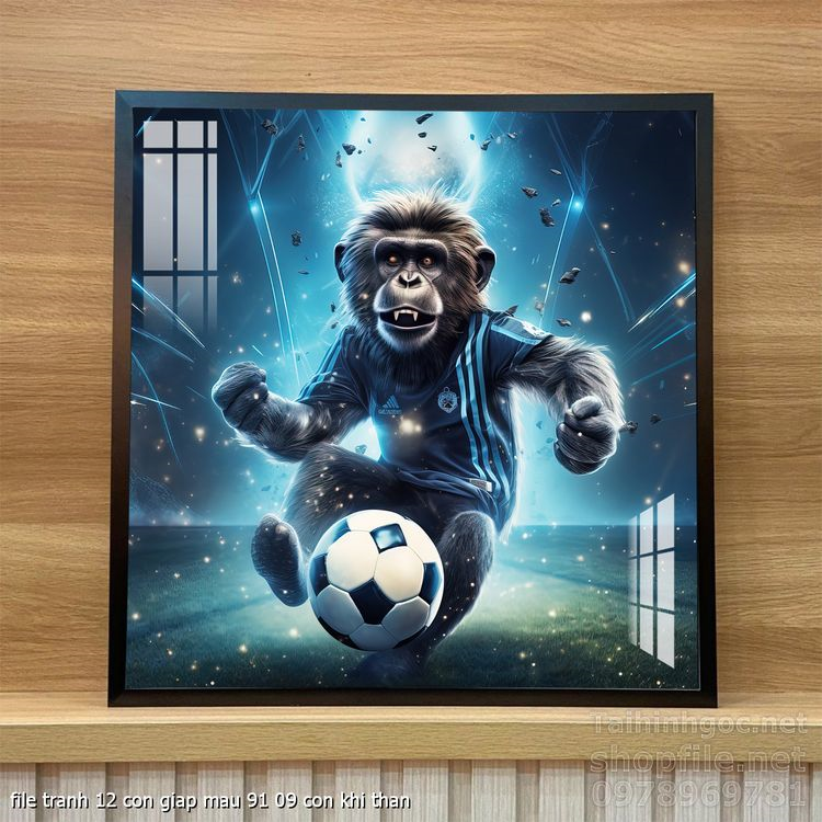 file tranh 12 con giap mau 91 09 con khi than