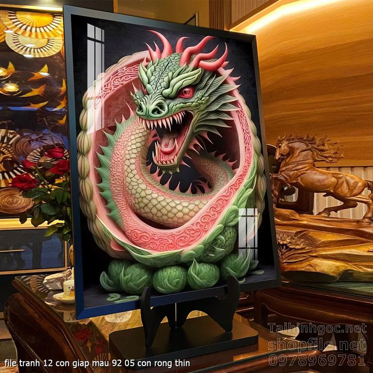 file tranh 12 con giap mau 92 05 con rong thin