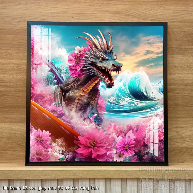 file tranh 12 con giap mau 93 05 con rong thin