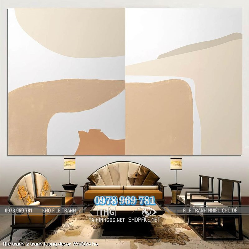 file tranh 2 tranh tuong decor 762024 ho