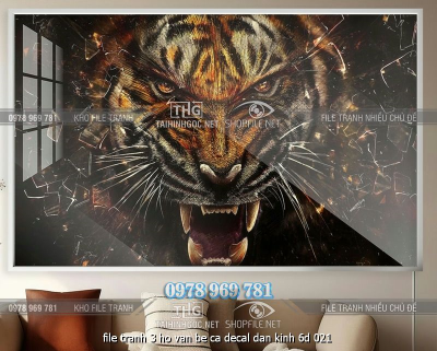 file tranh 3 ho van be ca decal dan kinh 6d 021