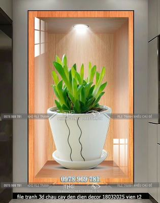 file tranh 3d chau cay den dien decor 18032025 vien t2