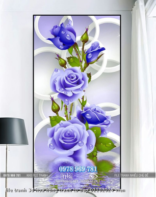 file tranh 3d hoa hong tranh tu bep 02102024 vien