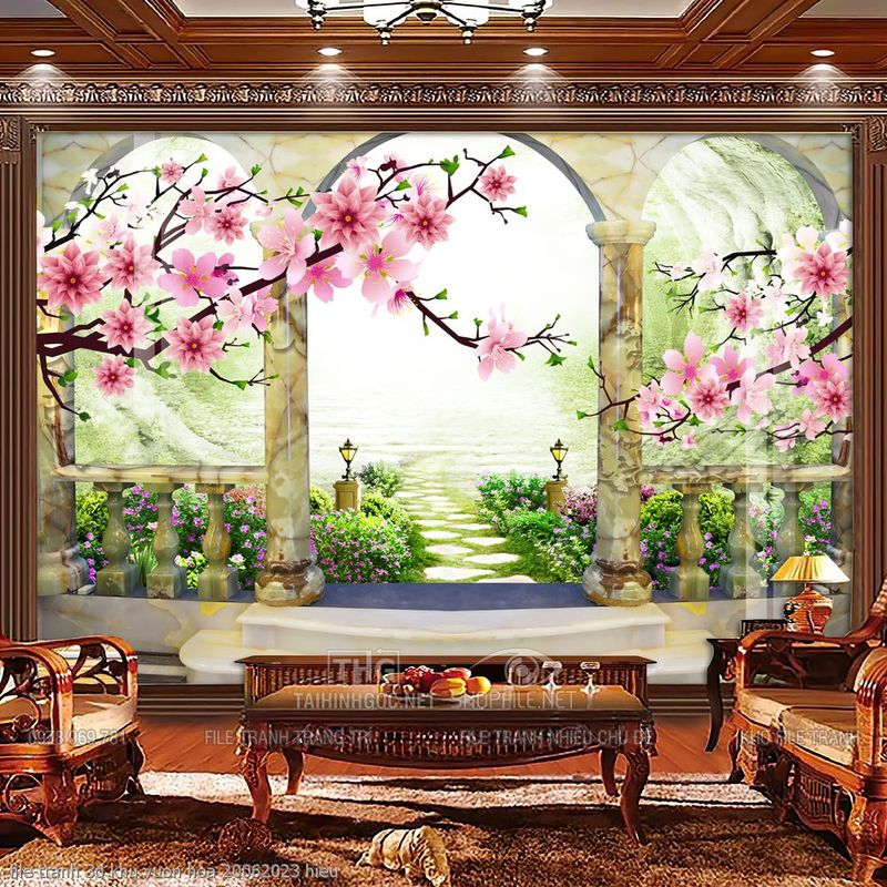 file tranh 3d khu vuon hoa 20062023 hieu