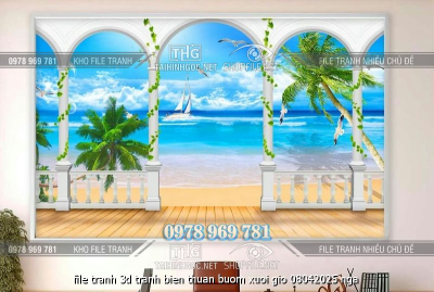 file tranh 3d tranh bien thuan buom xuoi gio 08042025 nga