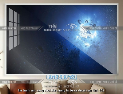 file tranh anh sang duoi bien trang tri be ca decal dan kinh 162