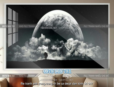 file tranh anh trang trang tri be ca decal dan kinh 6d 047
