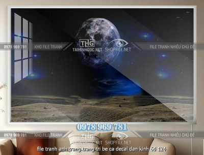 file tranh anh trang trang tri be ca decal dan kinh 6d 124