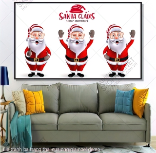 tranh cong giao file tranh ba trang thai cua ong gia noel