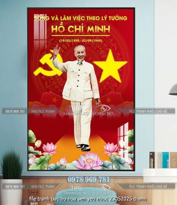 file tranh bac ho hoa sen yeu nuoc 23052025 thanh