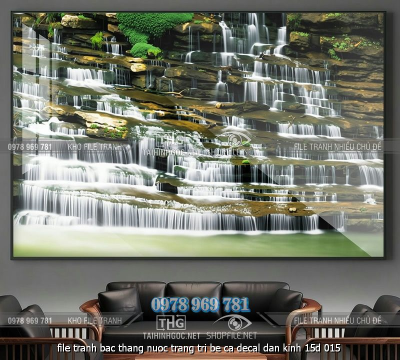 file tranh bac thang nuoc trang tri be ca decal dan kinh 15d 015
