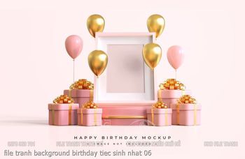 file tranh background birthday tiec sinh nhat 06