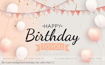 file tranh background birthday tiec sinh nhat 13