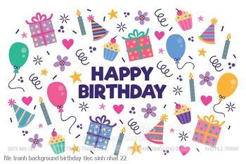 file tranh background birthday tiec sinh nhat 22