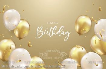 file tranh background birthday tiec sinh nhat 25