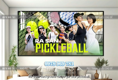 file tranh background cac co gai choi pickleball