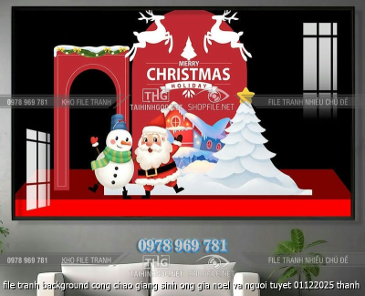 file tranh background cong chao giang sinh ong gia noel va nguoi tuyet 01122025 thanh