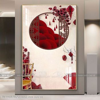 file tranh background dam cuoi tet