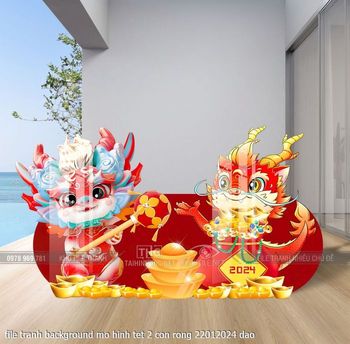 file tranh background mo hinh tet 2 con rong 22012024 dao