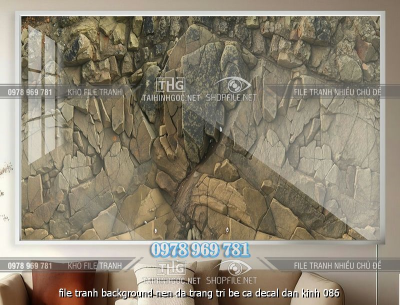 file tranh background nen da trang tri be ca decal dan kinh 086