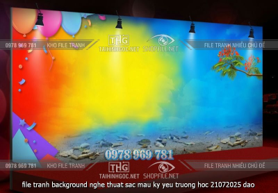 file tranh background nghe thuat sac mau ky yeu truong hoc 21072025 dao