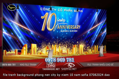 file tranh background phong nen city ky niem 10 nam sofia 07082024 dao