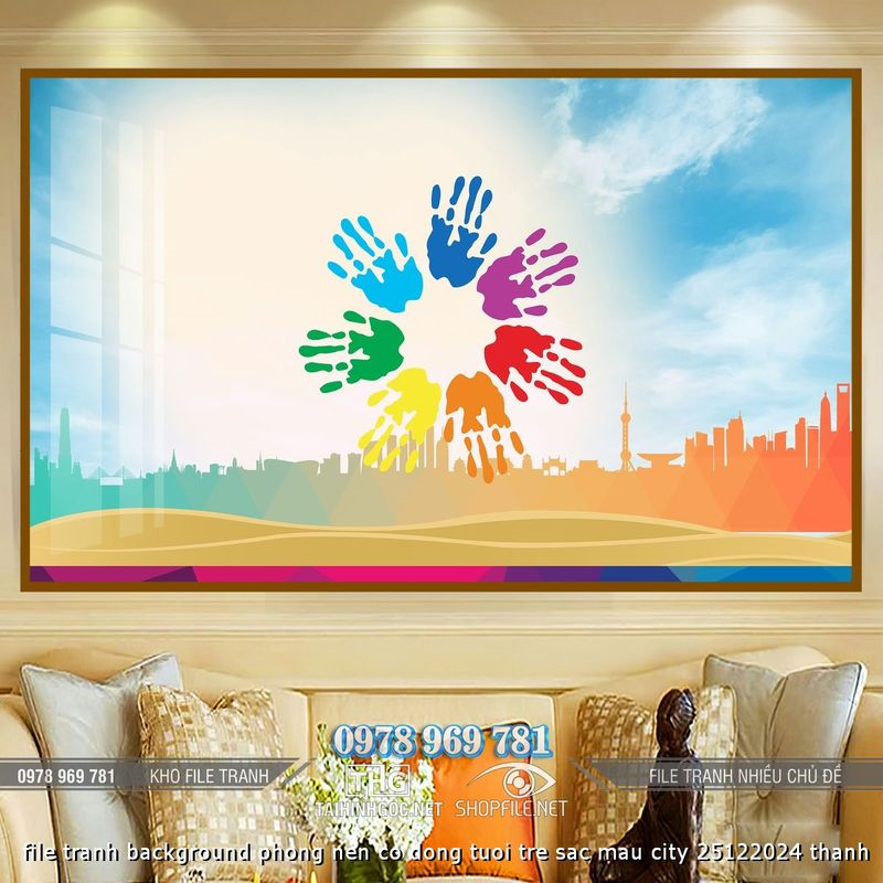 file tranh background phong nen co dong tuoi tre sac mau city 25122024 thanh