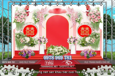 file tranh background phong nen san khau tiec cuoi hoa do trang tri 28102024 dao