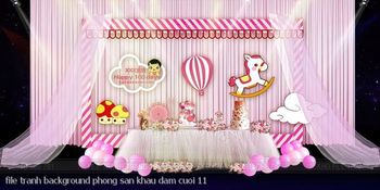 file tranh background phong san khau dam cuoi 11