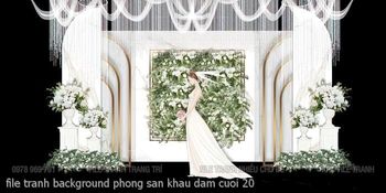 file tranh background phong san khau dam cuoi 20