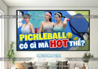 file tranh background poster pickleball