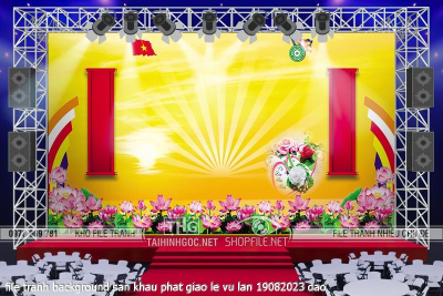 file tranh background san khau phat giao le vu lan 19082023 dao