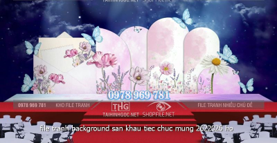 file tranh background san khau tiec chuc mung 2622026 ho