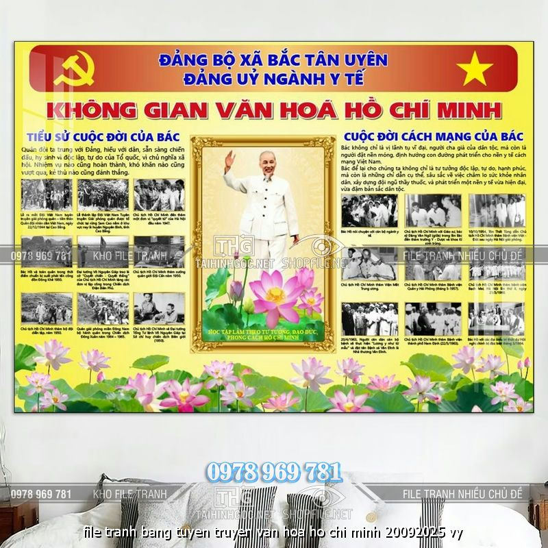 file tranh khong gian van hoa bac ho bang tuyen truyen van hoa ho chi minh 20092025 vy