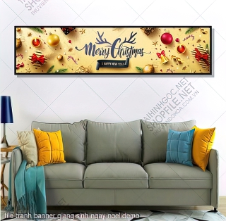 tranh cong giao file tranh banner giang sinh ngay noel