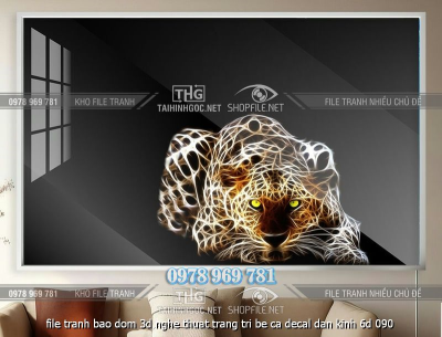 file tranh bao dom 3d nghe thuat trang tri be ca decal dan kinh 6d 090