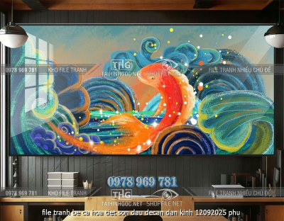 file tranh be ca hoa tiet son dau decan dan kinh 12092025 phu