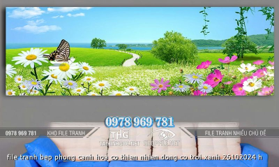file tranh bep phong canh hoa co thien nhien dong co troi xanh 26102024 h