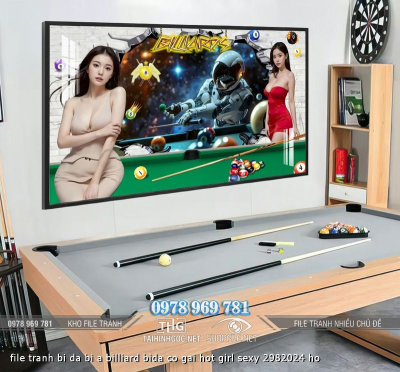 file tranh bi da bi a billiard bida co gai hot girl sexy 2982024 ho