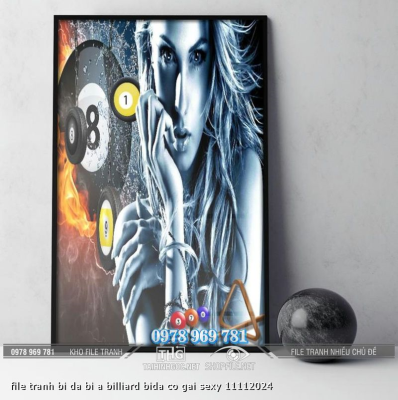 file tranh bi da bi a billiard bida co gai sexy 11112024