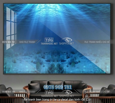 file tranh bien trang tri be ca decal dan kinh r3d 125