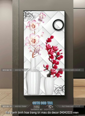 file tranh binh hoa trang tri mau do decor 04042025 vien