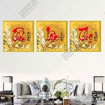 file tranh bo 3 tam phuc loc tho hoa moc lan 20032023 phu