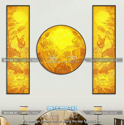 file tranh bo 3 tranh truc chi phong tho dep 6122025 ho