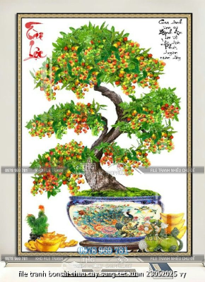file tranh bonsai chau cay sung tet xuan 23052025 vy