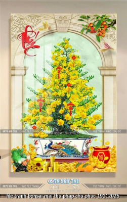 file tranh bonsai mai thu phap chu phuc 19112025