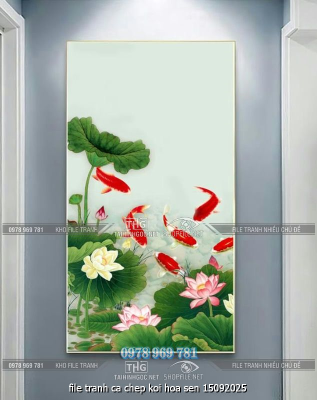 file tranh ca chep koi hoa sen 15092025