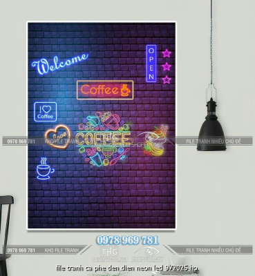 file tranh ca phe den dien neon led 972025 ho