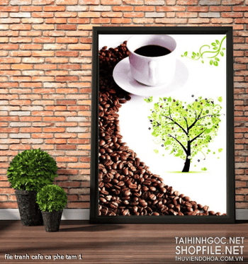 file tranh cafe ca phe tam 1