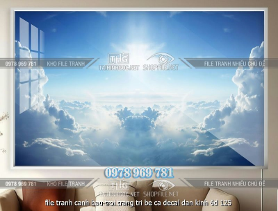 file tranh canh bau troi trang tri be ca decal dan kinh 6d 125